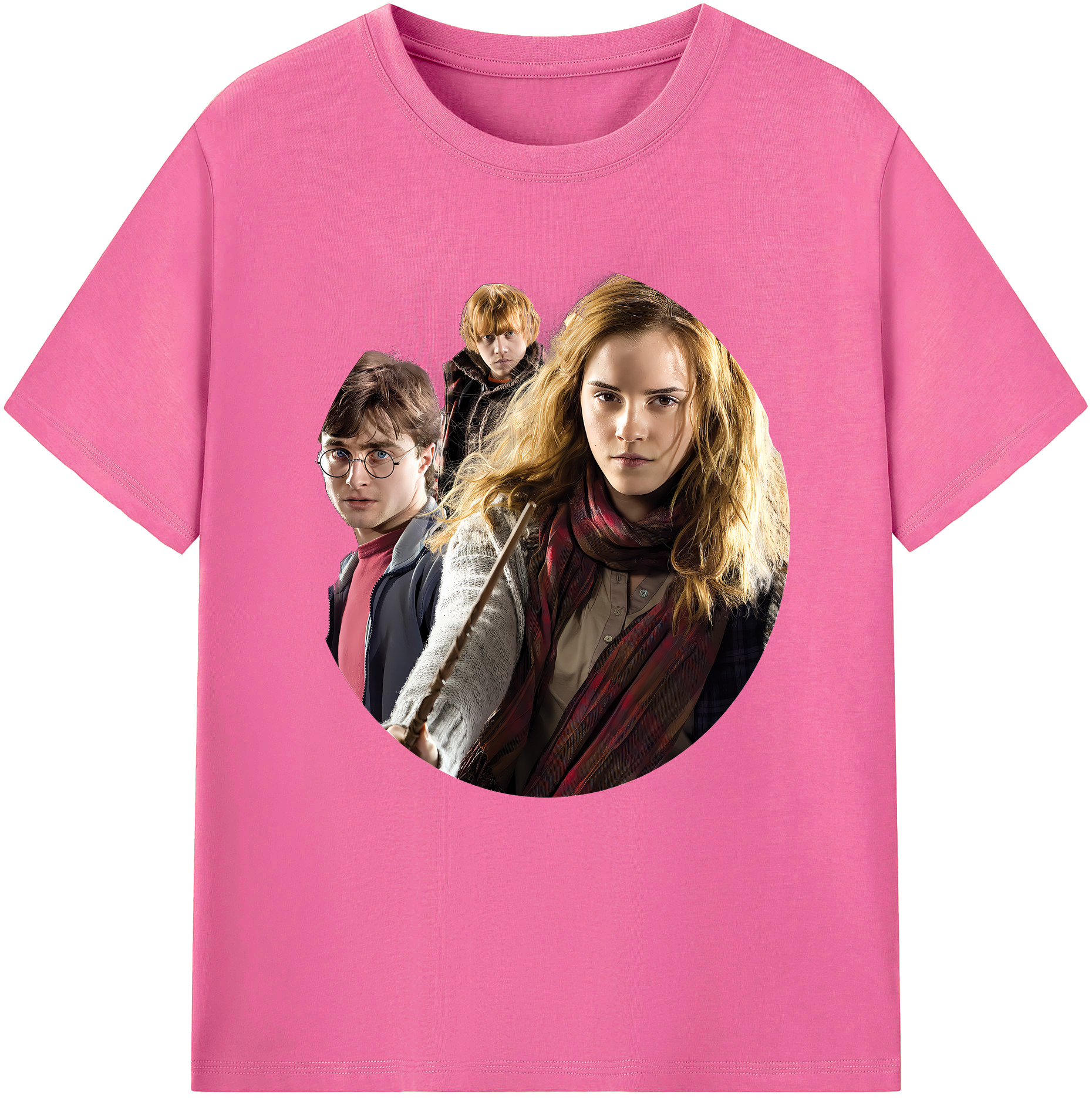 （画像用） Harry Potter ハリー・ポッターシリーズ レディースカジュアルプリントTシャツ（綿100％）